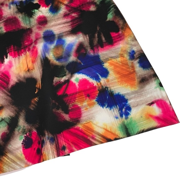 Milly Taylor Graffiti Bold Print Multicolor Dress Sz 10 - Picture 9 of 16